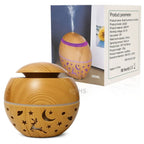 Humidificador y Difusor de Aroma Luna Hueca
