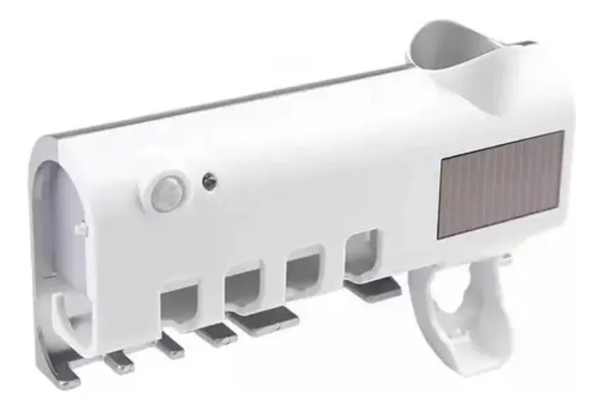 Dispensador de Pasta Dental con Esterilizador UV y Porta Cepillos