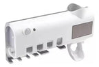 Dispensador de Pasta Dental con Esterilizador UV y Porta Cepillos