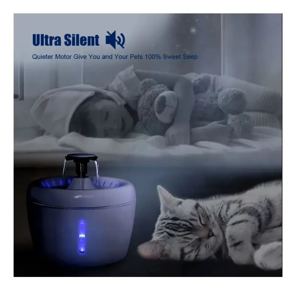 Dispensador de Agua Automático para Mascotas con Filtro Purificador