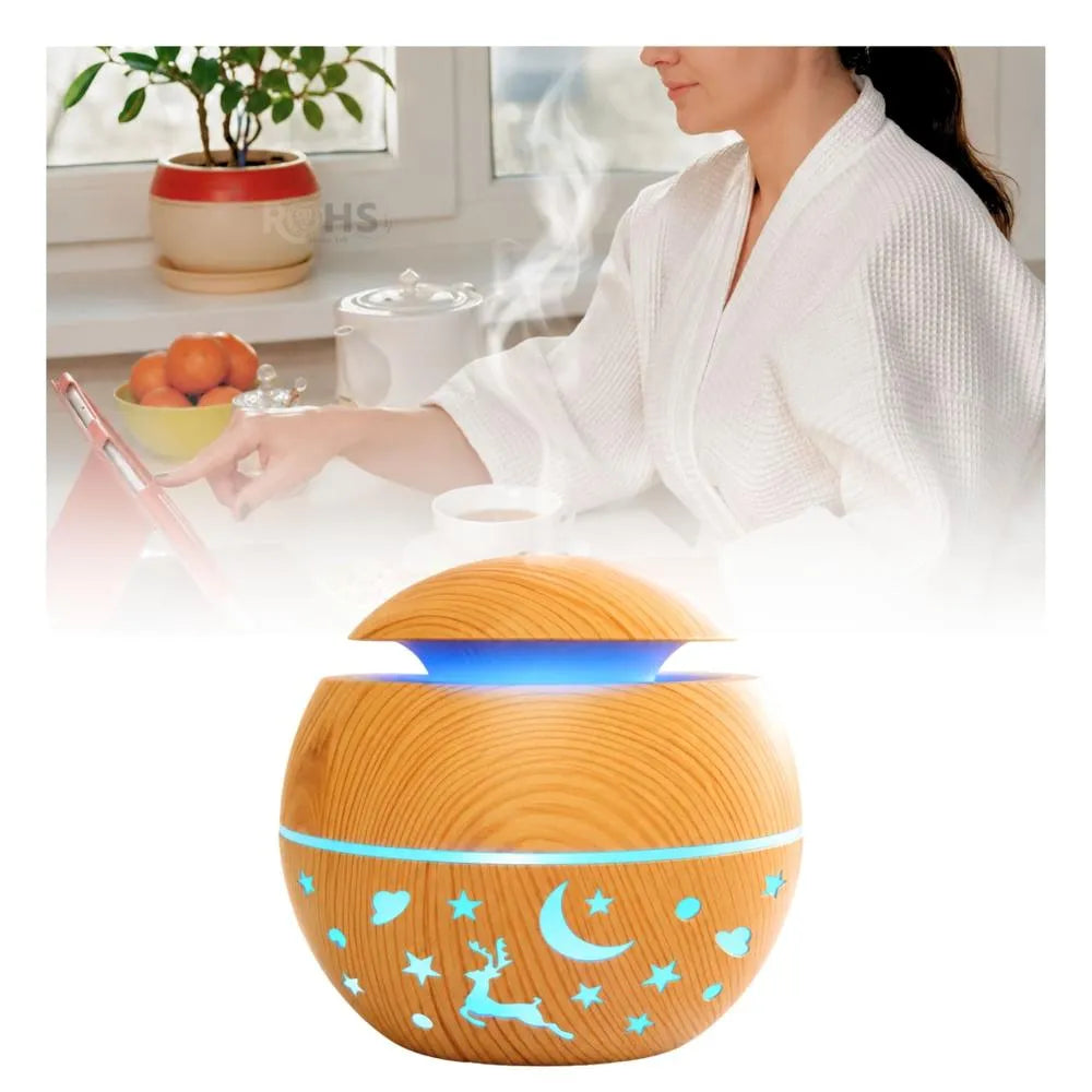 Humidificador y Difusor de Aroma Luna Hueca