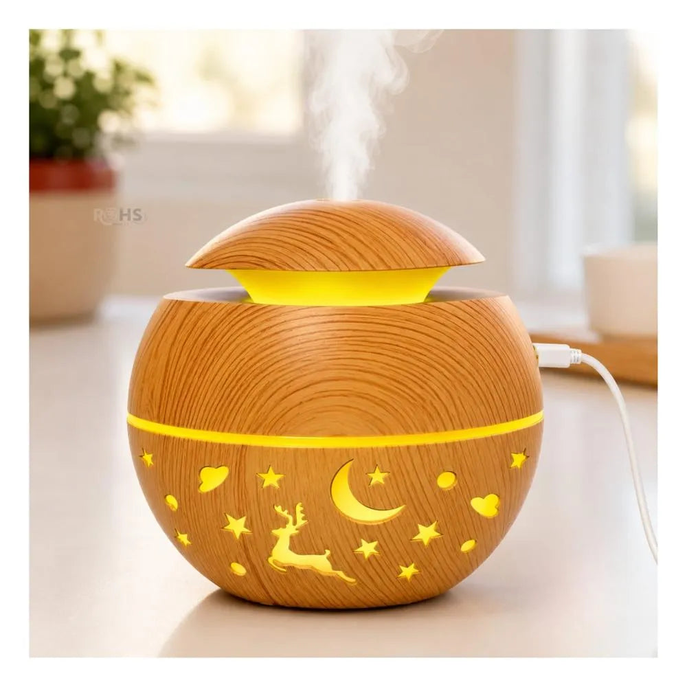 Humidificador y Difusor de Aroma Luna Hueca
