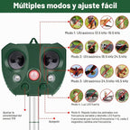 Ahuyentador de animales Solar Ultrasónico con Sensor de Movimiento