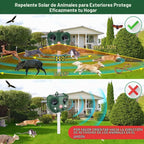 Ahuyentador de animales Solar Ultrasónico con Sensor de Movimiento