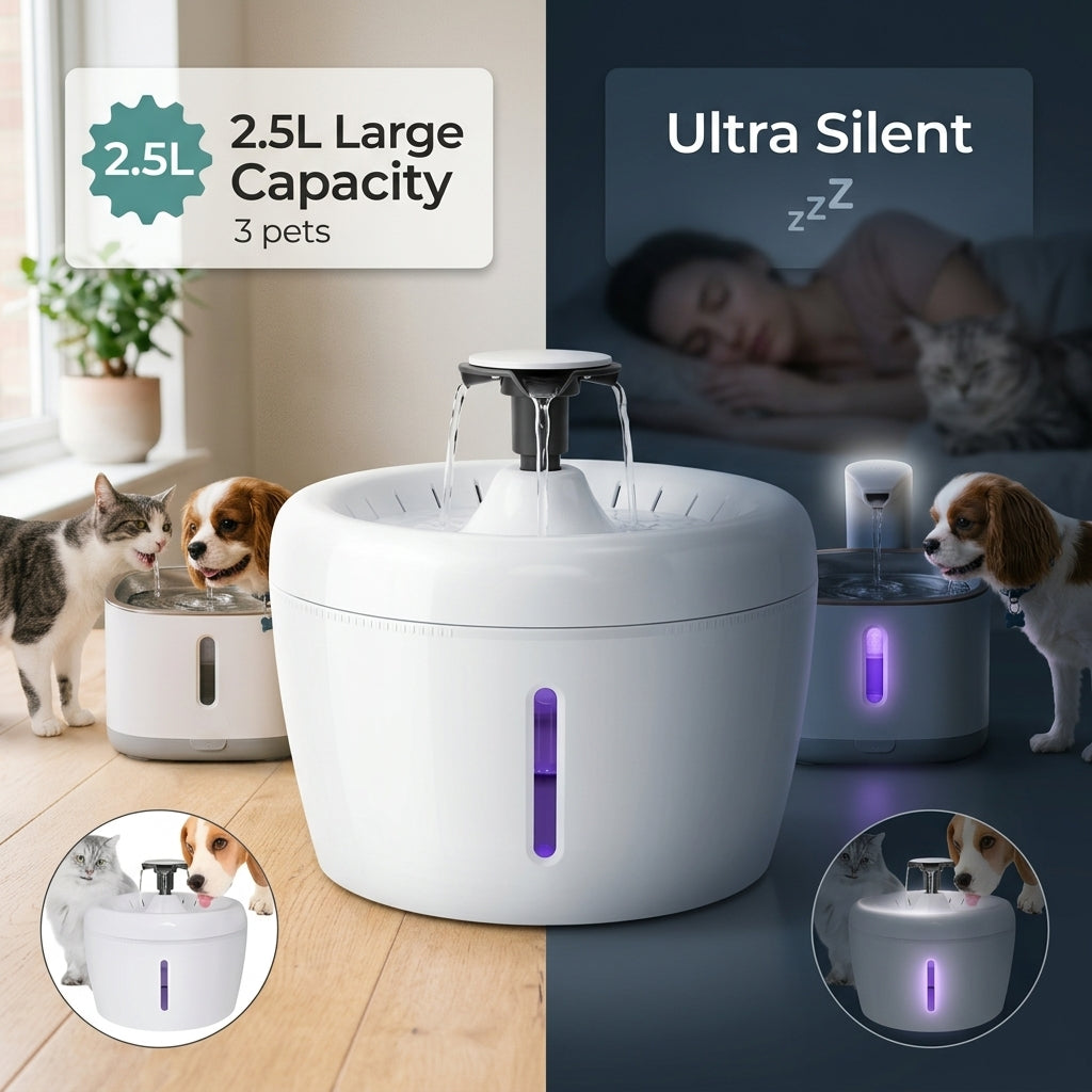Dispensador de Agua Automático para Mascotas con Filtro Purificador
