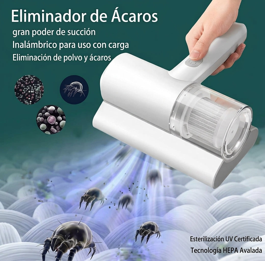 Aspiradora de Ácaros Recargable