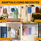 Tendedero de Ropa Retráctil